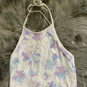 Palm tree crop top